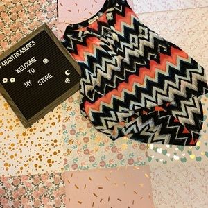 Ardene knotch neck sleeveless blouse